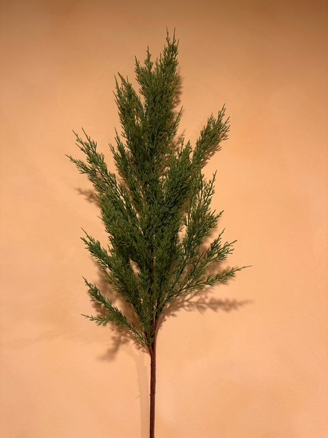 Faux Winter Cedar Branch 40"