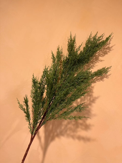 Faux Winter Cedar Branch 40"