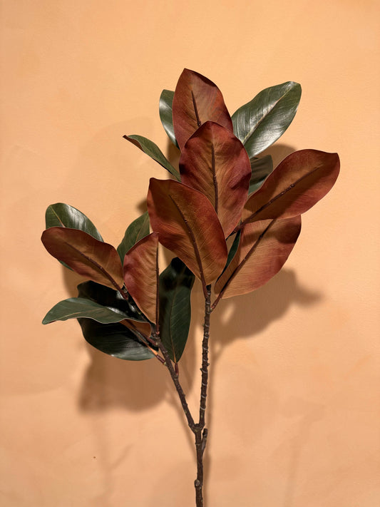 Faux Magnolia Branch 45"